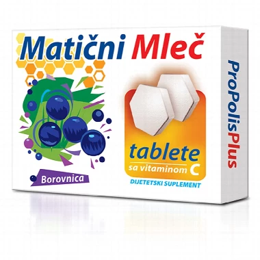 Matični mleč tablete - borovnica