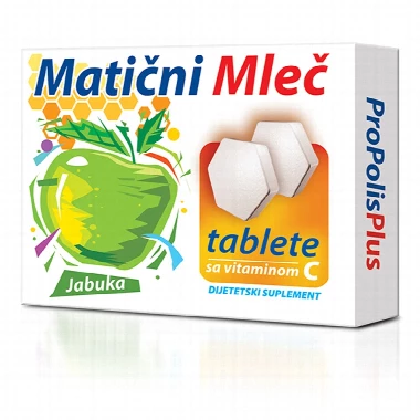 Matični mleč tablete - jabuka