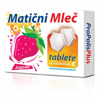 Matični mleč tablete - jagoda