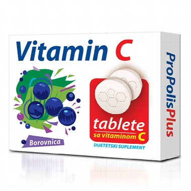 Vitamin C tablete - borovnica